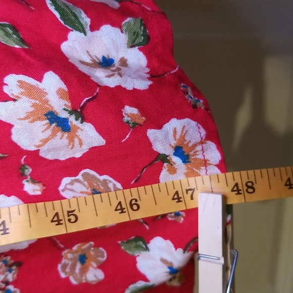 Indigo Rose Large Red Flower Jumpsuit - Picture 9 of 10